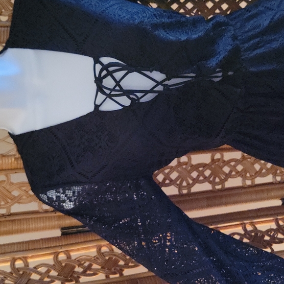 Peppermint brand black lace dress - Picture 2 of 5